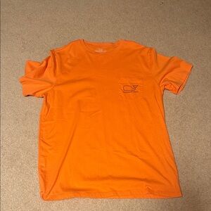 Vineyard Vines Men's Bright Orange Tee